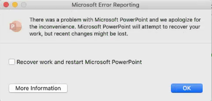powerpoint not optimazed for mac